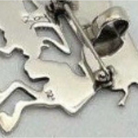 Roy Nilson matador skeleton day of the dead los muertos silver 925 pendant pin - Picture 2 of 4